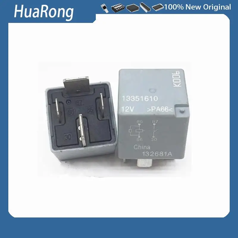 2Pcs/Lot 13351610 12V 80A  HFV16 12-H1TY-R 12V 8974380780   70A 4PIN