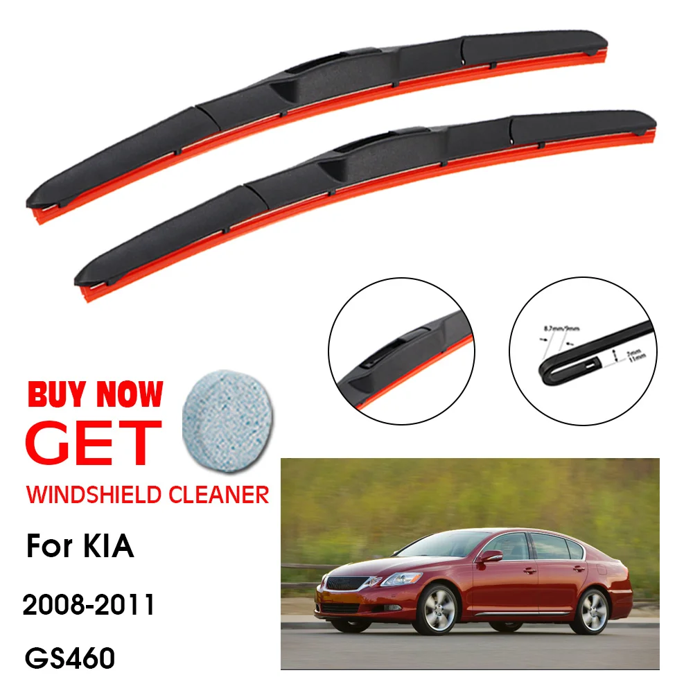 

Car Wiper For Lexus GS460 24"+19" 2008-2011 Front Window Washer Windscreen Windshield Silica Gel Wiper Blades Accessorie