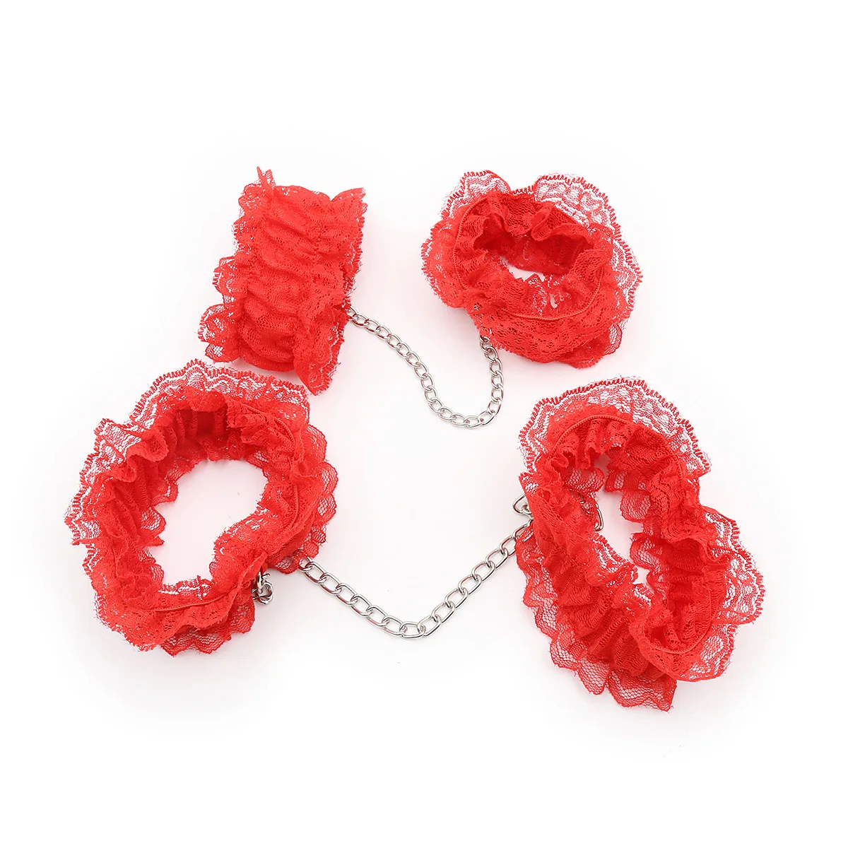 

Lace T-shirts Handcuffs Ankle Cuffs Feather Chest Patches flirtatious Dice Set for Sex Toys