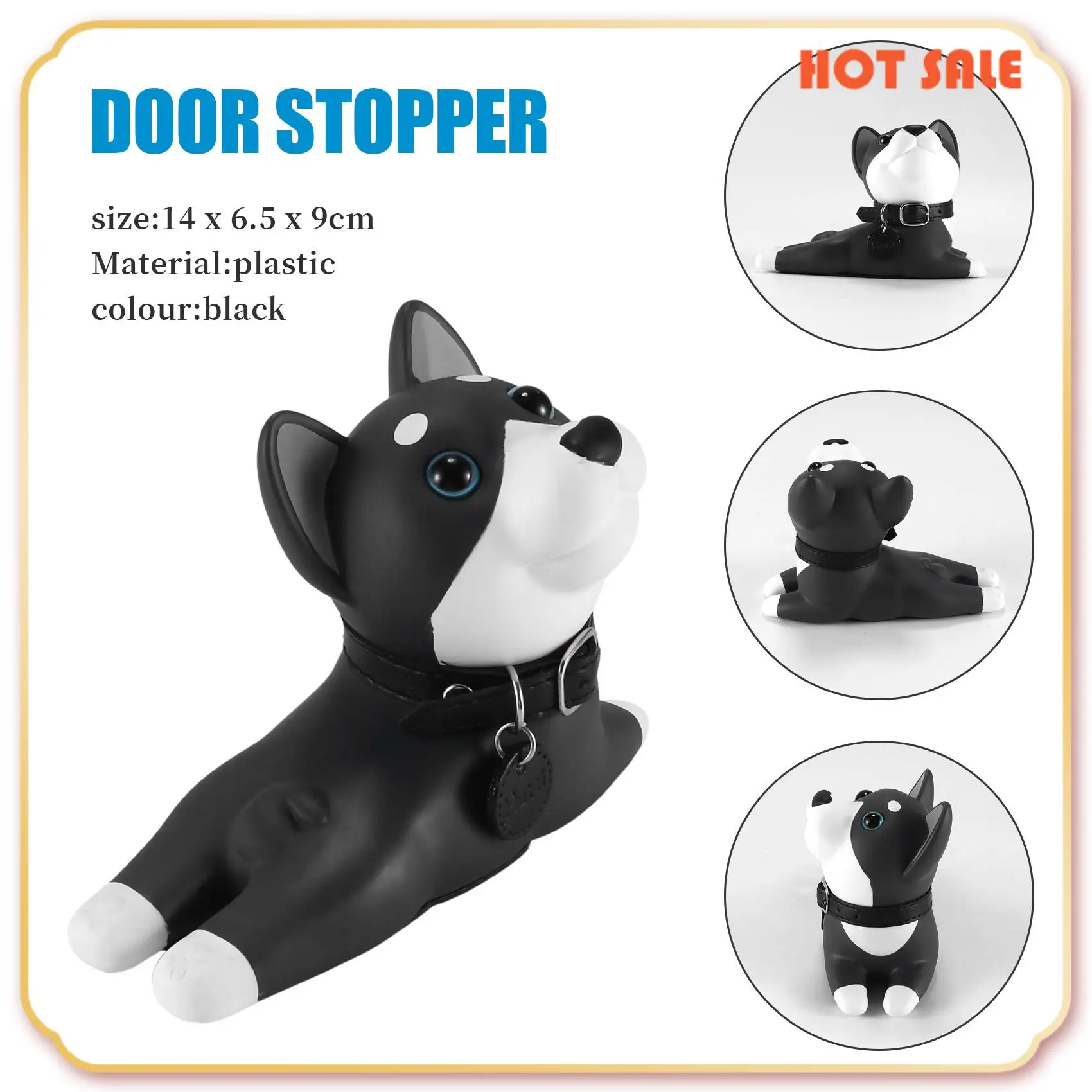 

ABFA Door Stop, Cute Dog Door Stopper Husky Door Stop Decorative Door Stopper Animal Door Wedge