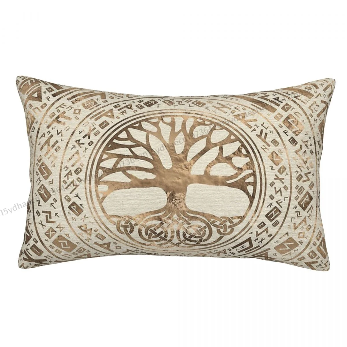 Tree Of Life -Yggdrasil Runic Printed Pillow Case Viking Backpack Cojines Covers Reusable Sofa Decor Pillowcase