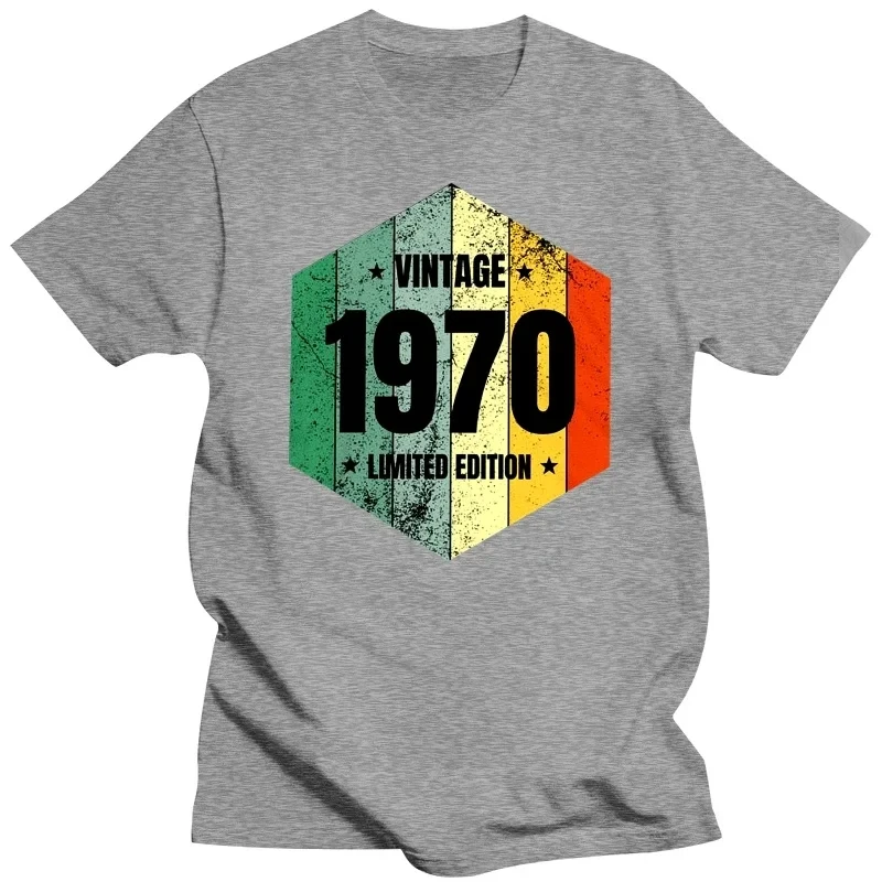 

Men Leisure Tees Top Cotton T Shirt Short Sleeve 50 Years Old Birthday Gift T-shirt Gift Idea Merch Vintage Born in 1970 Tshirts