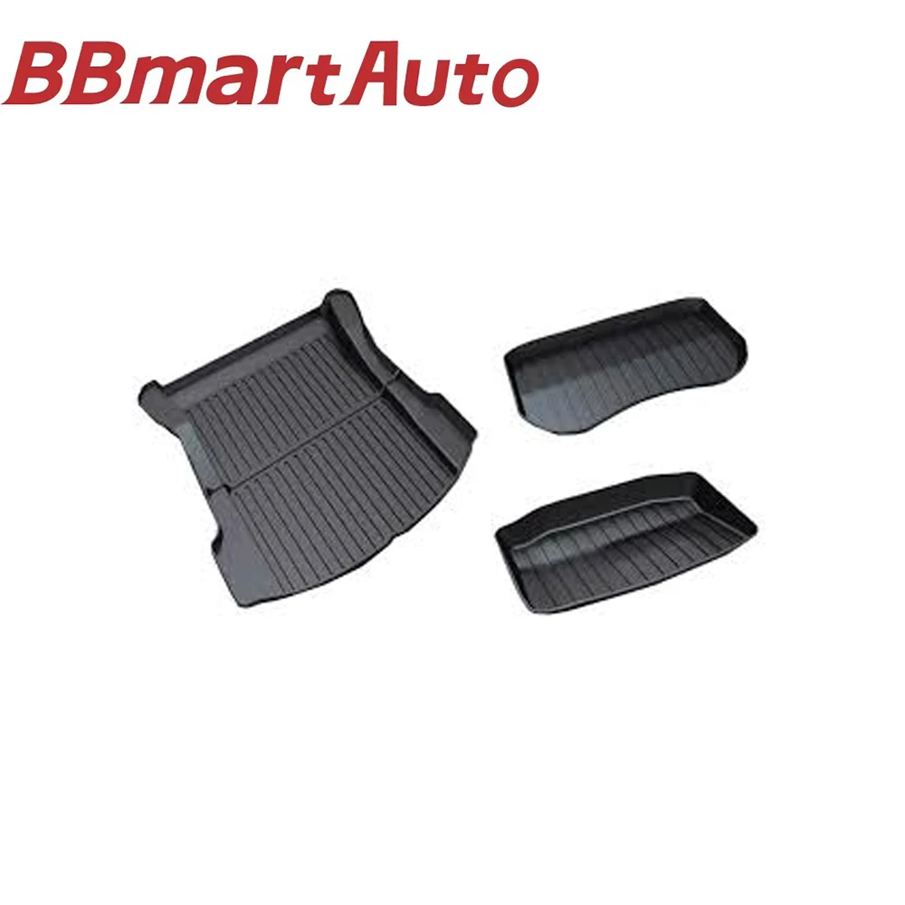 

BBmart Auto Parts 1set for Tesla front and rear trunk mat three-piece set modelY trunk mat modely front and rear TPE trunk mat