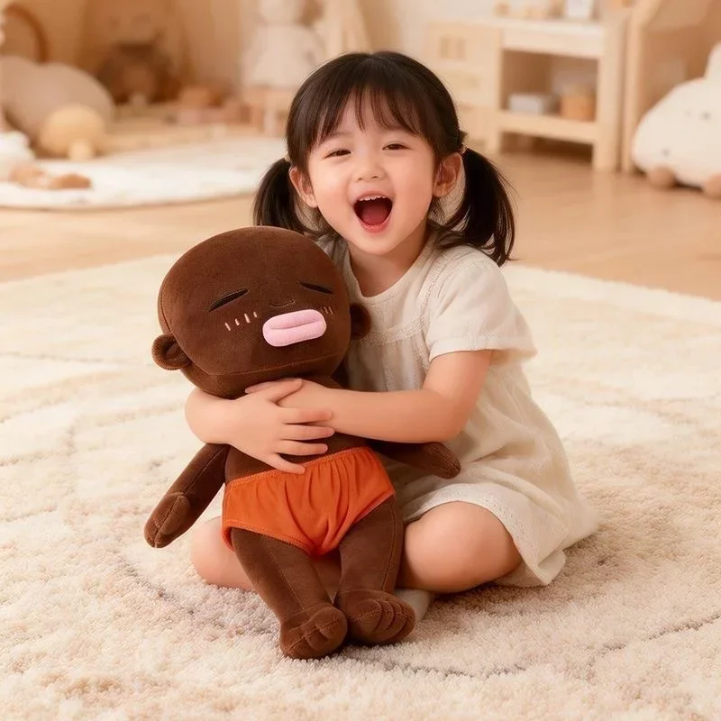 25cm New Funny Natasha Black Baby Plush Doll Soft Stuffed Toy Cute & Ugly Design Stress Relief Pillow Gift for Kids Adults - Detail 1