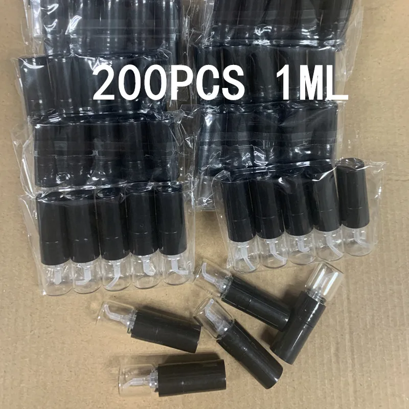 Bulk Pack 200pcs 1ML Portable Glass Spray Bottle Refillable Bottle Direct Pumping Sample Dispenser Fine Spray Perfume Bottle ﻿
