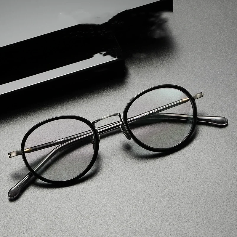 Female Reading Glasses Japan Handmade Retro Acetate Titunium Optical Glasses Frame Model GMS120 Prescription Frame Eyewear