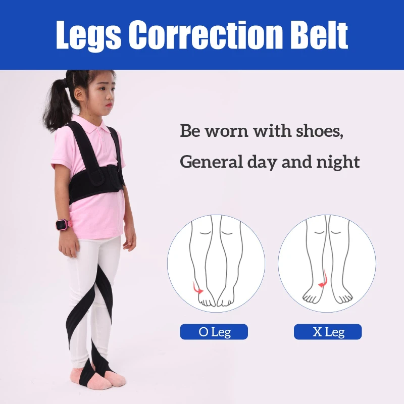 

O/X Leg Type Correction Belt Leg Posture Corrector Band Bandage Unisex Teens O/X Legs Bandage Lightweight Pediatric Straighten