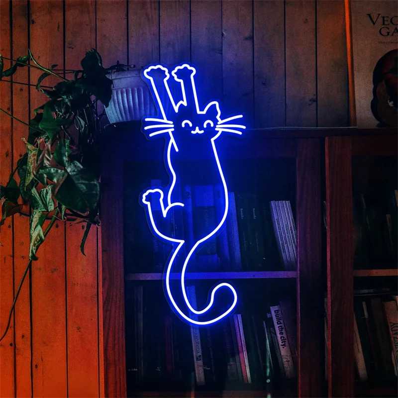 Paw up cat Neon Sign Cat Neon Sign Cat Neon Sign Cute Neon Sign kitten LED Neon Light Sign Custom Neon Sign Cat Lovers Gift