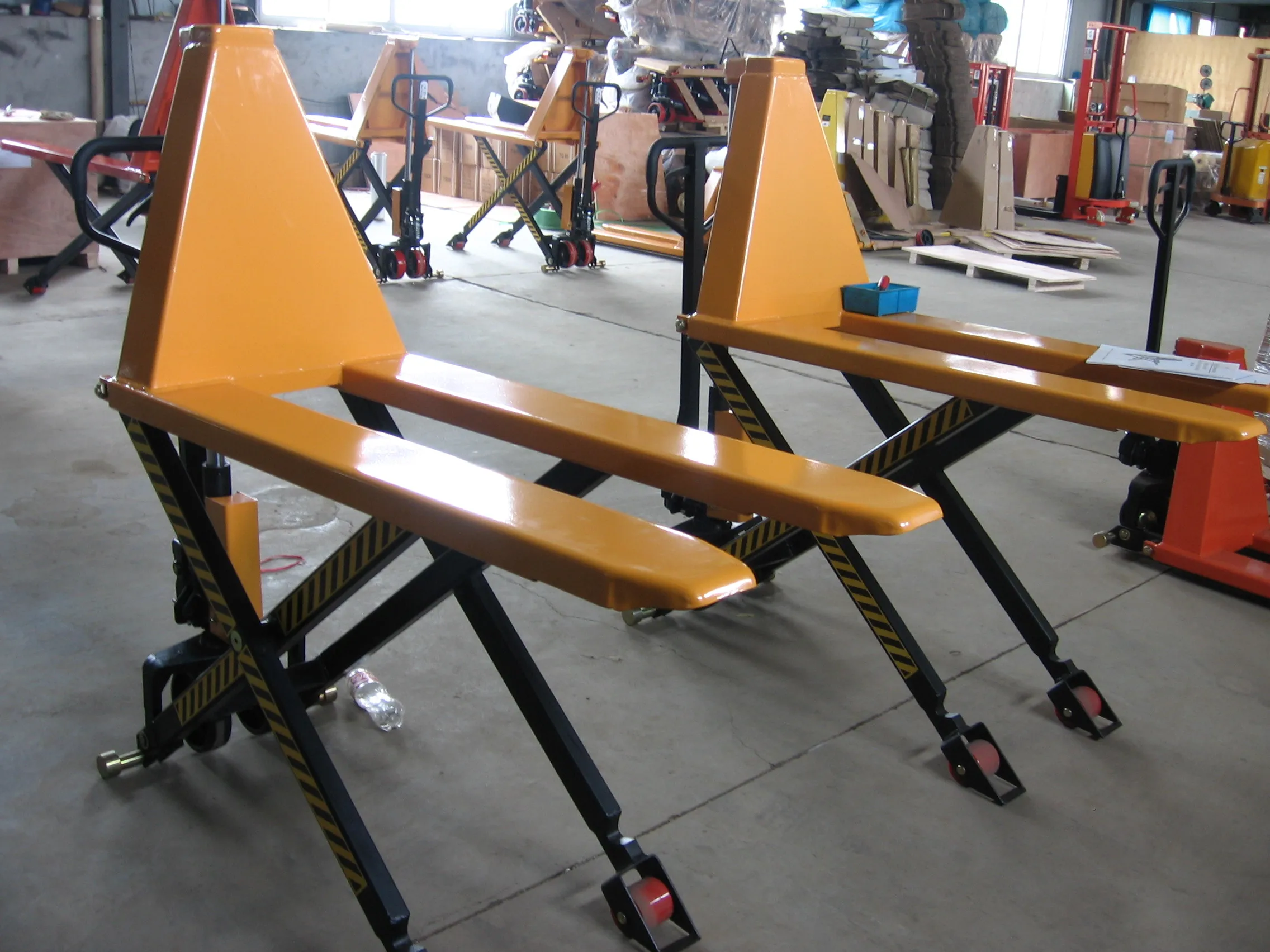 Truck Hand Hydraulic Truck with High Lift Features New 1000kg/1500kg Manual Scissor High Lift Pallet Forklift