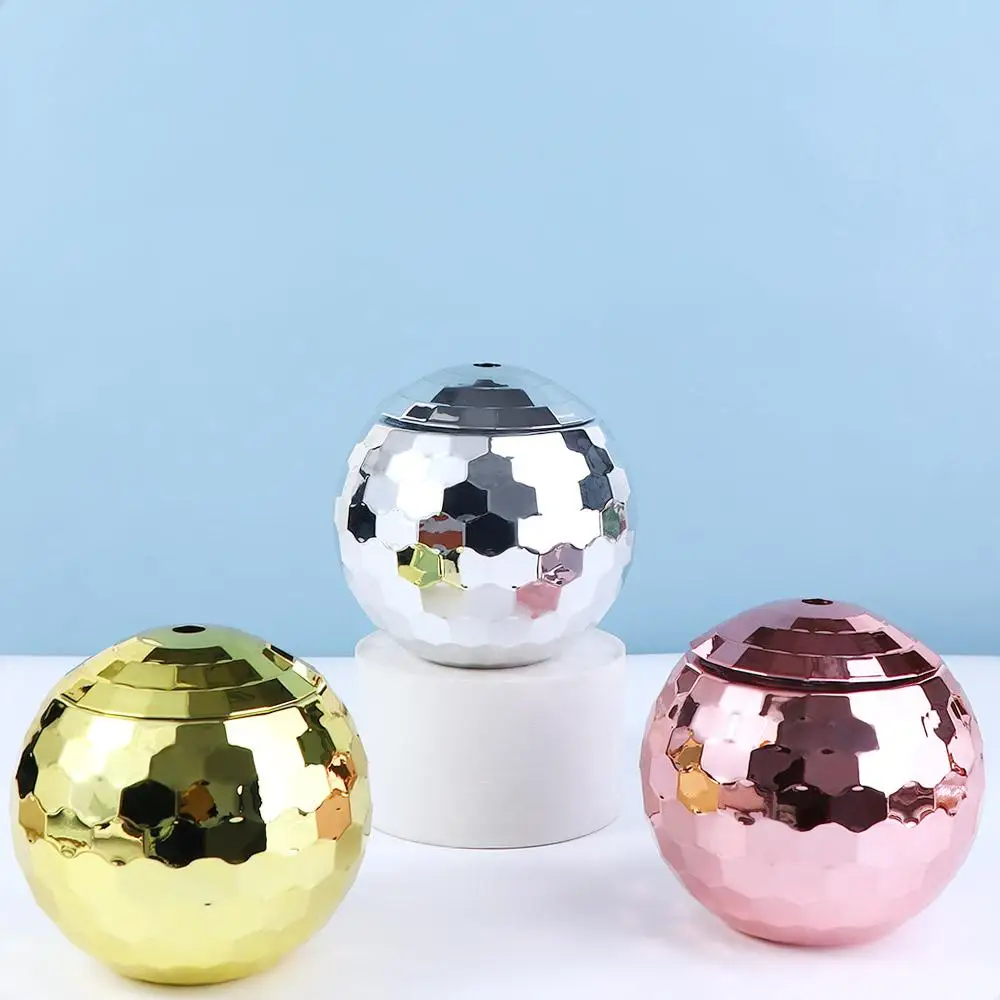 Nightclub Glitter Sparkly with Straw Disco Ball Cup Wine Goblets Bar Tools Cocktail