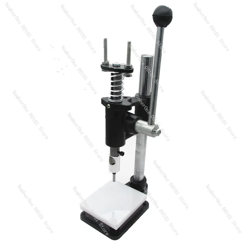 Single Hole Manual Punch Machine for Fabric Leather Clothing Plastic Bag Food Packaging Drilling Tool Hand Press Perforator