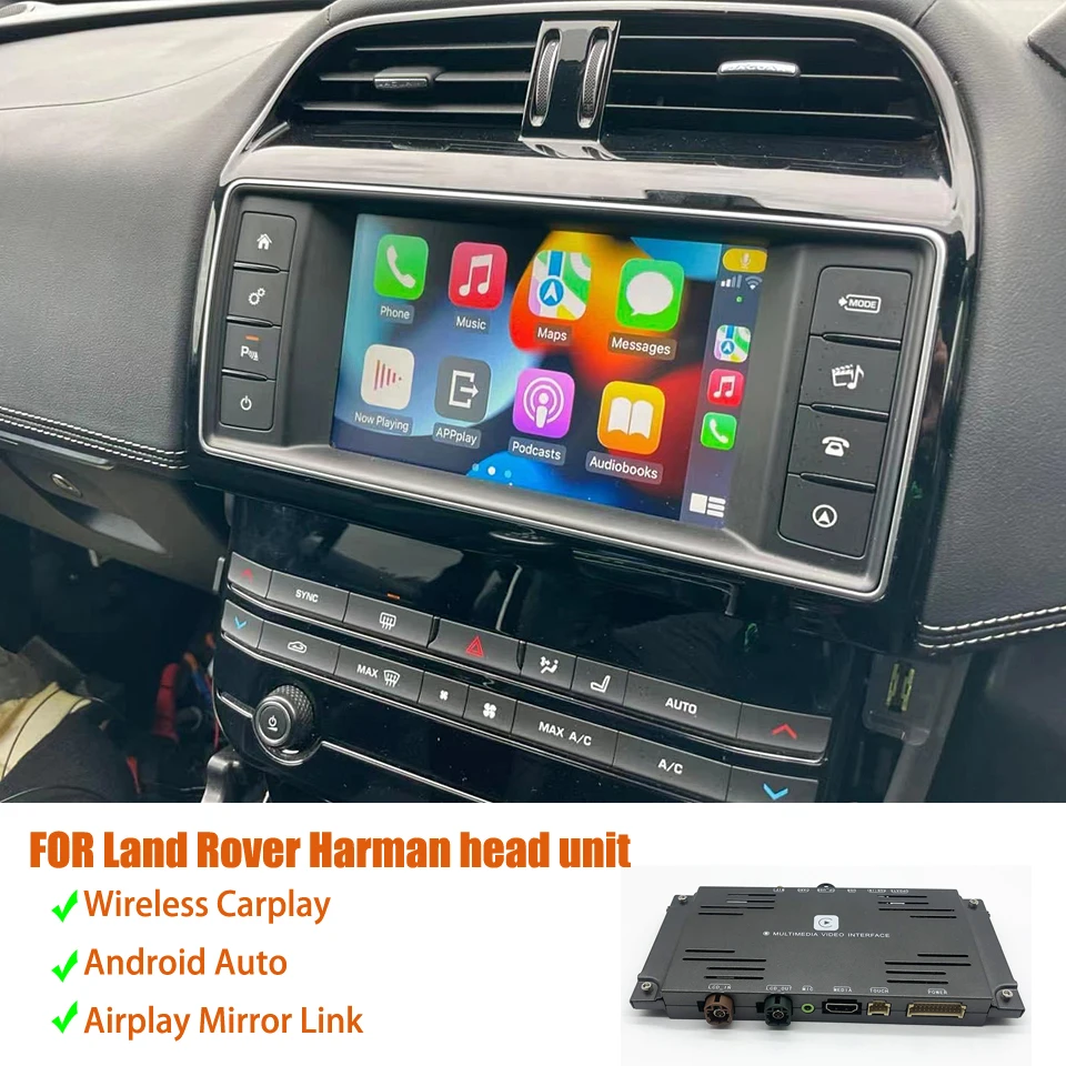 Factory Screen Upgrade Wireless CarPlay Android Auto Adapter For Range Rover Sport/Evoque/VElar Discovery 5/Sport Defender