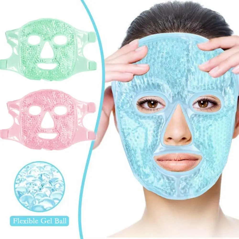 

Relieve Fatigue Ice Gel Eye Face Mask Gel Beads Compress Reduce Face Puff Sleep Mask Reusable Cold and Hot Heat