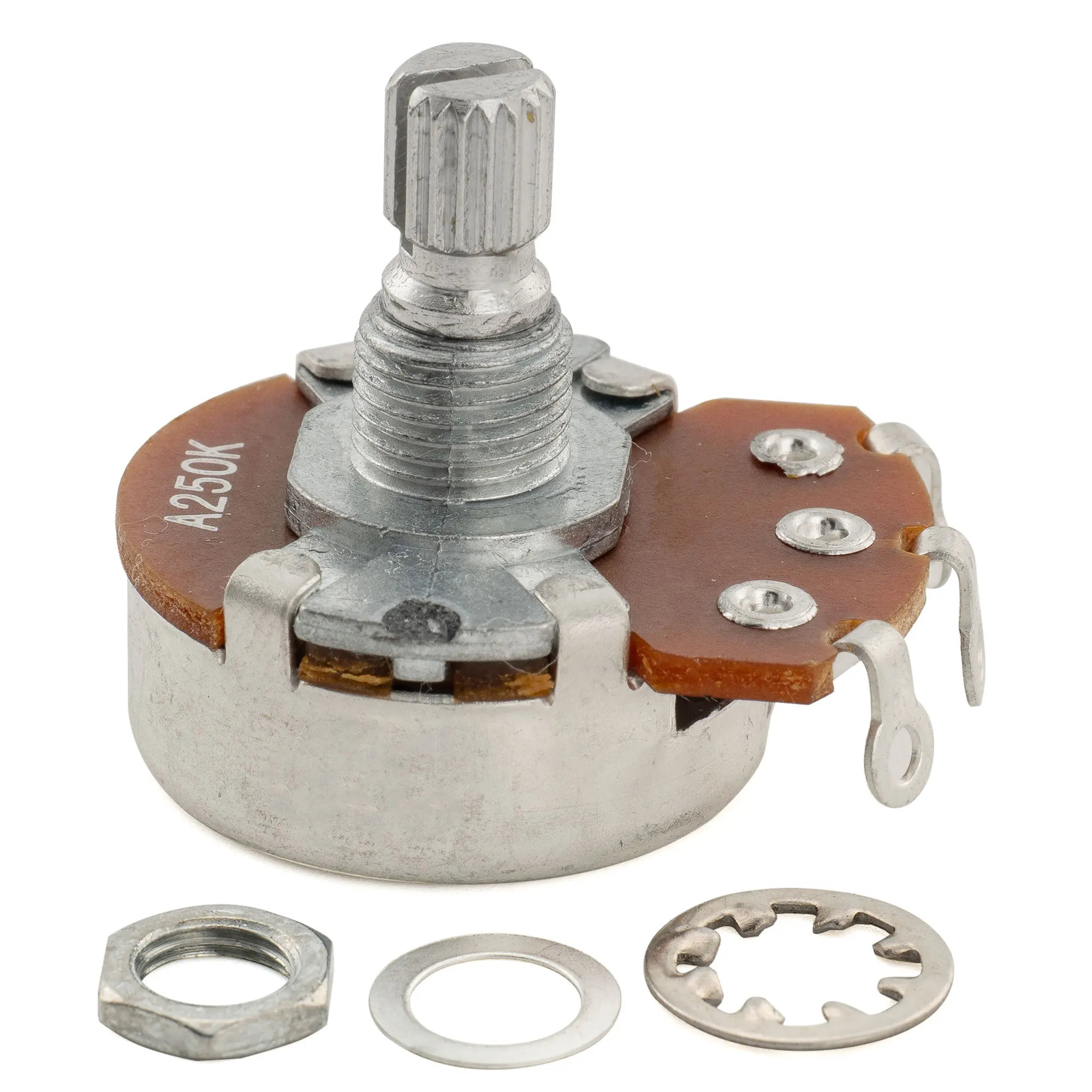Alpha A250K/B250K/A500K/B500K Pot Metric Split Short Shaft 6.5mm Audio Taper Linear Taper Potentiometer for Electric Guitar Bass