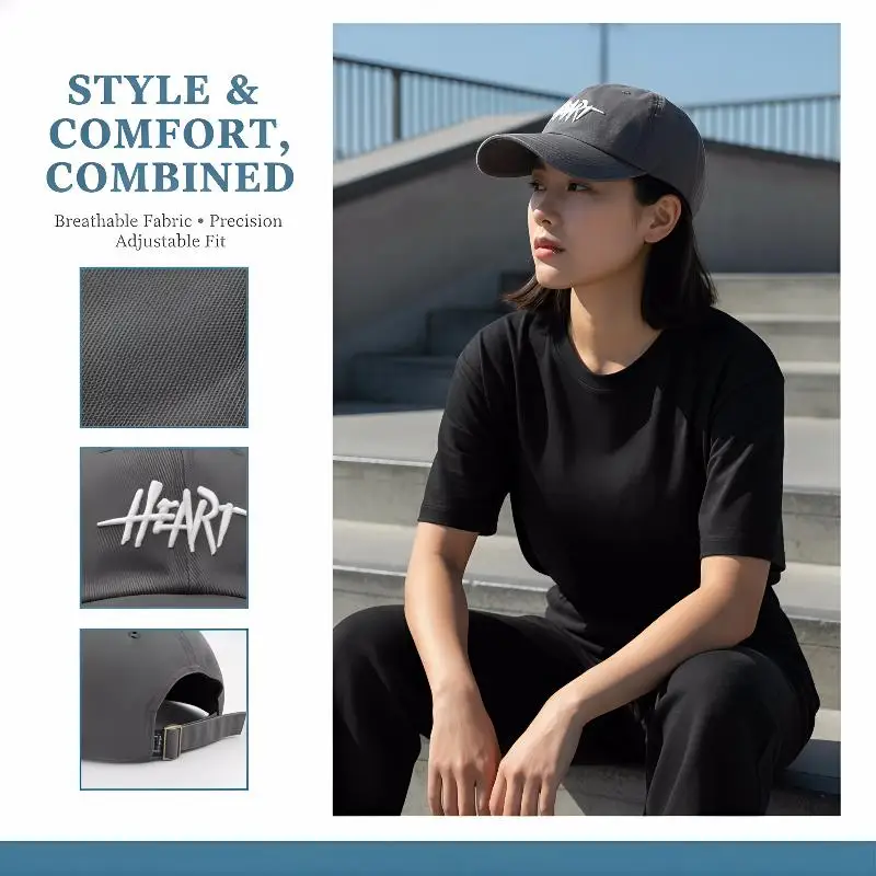 Adjustable Washed Embroidered Baseball Cap UV Protection Unisex Summer Sun Hat for Men And Women