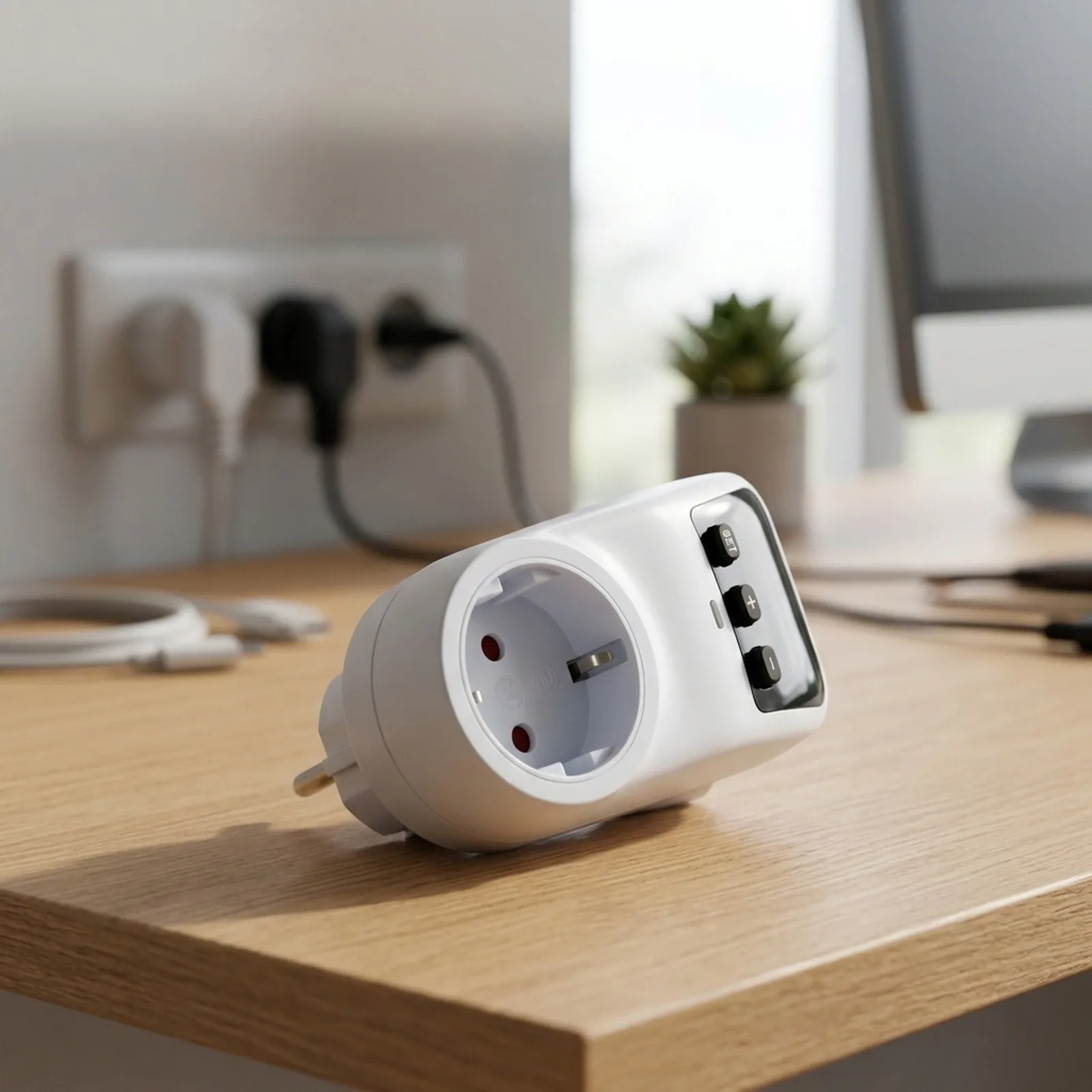Safety Socket Voltage Protector Self-Recovery Function Automatic Power-Off Smart Voltage Protector With Display