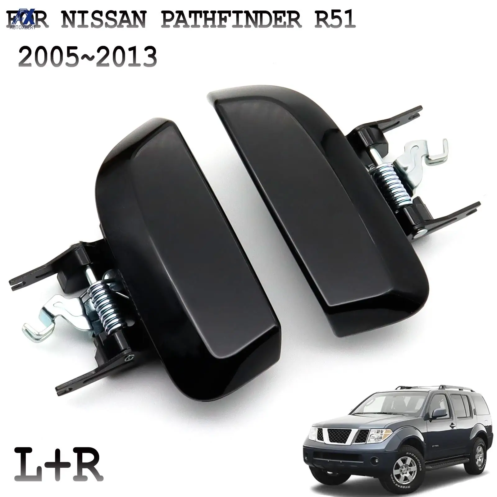 Car Rear Exterior Outer Door Handle For Nissan Pathfinder R51 2005 - 2013 82607-EA502 82606-EA502 Car Replacement Accessories