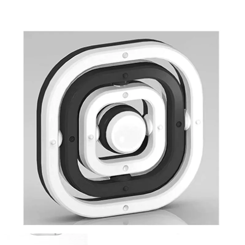 Giocattolo di agitazione giroscopico con punta delle dita in bianco e nero Alleviare lo stress Spinner Flip illimitato TDAH Giocattolo di rilevamento dell'ansia Regalo per bambini per adulti