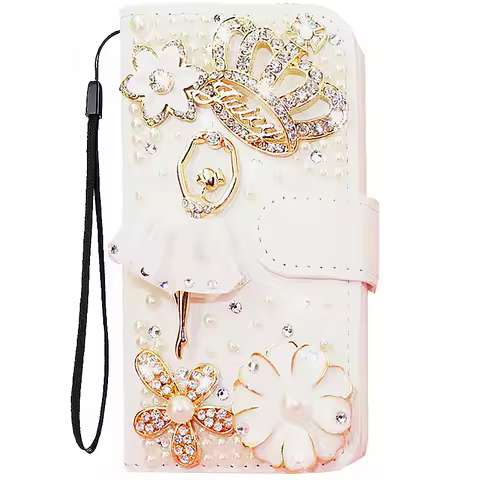 Wallet PU Fashion Leather Phone Case For Samsung Galaxy S24 S20 S21 FE S22 S23 Plus Ultra S20FE S21FE Note 20 Diamond for Women