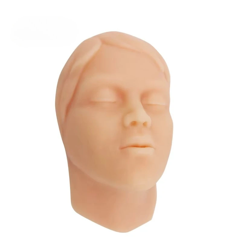 الجراحية الجلد خياطة أنثى رئيس نموذج الحياة حجم سيليكون نحت الوجه حقن البلاستيك عارضة أزياء التدريب