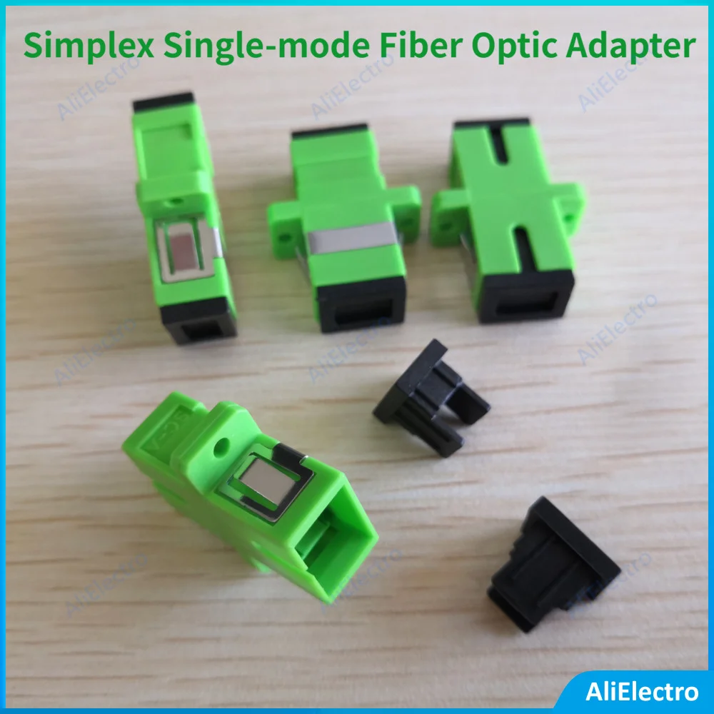 400PCS/LOT SC APC Fiber Optic adapter Simplex Single-mode Optical Fiber Coupler Fiber Flange Connector free shipping