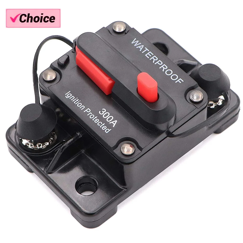 Circuit Breaker Fuse Reset 30A 40A 50A 60A 70A 80A 100A 120A 150A 200A 250A 300A AMP Waterproof Boat Car Circuit Breaker
