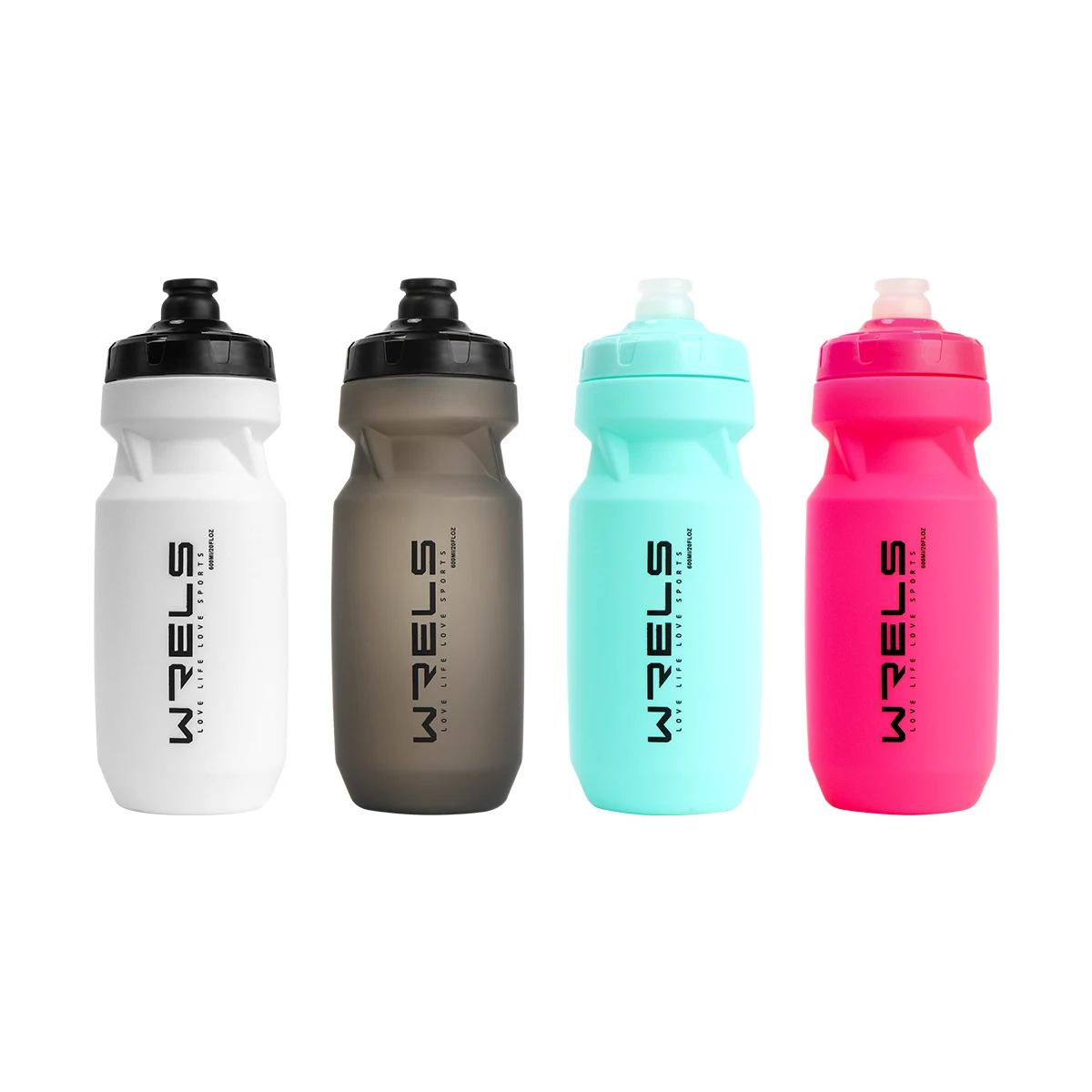 WRELS Bicycle Water Bottle 600ml Bike Bottle With Holder Bottle Cage Outdoor Sport Cycling Kettle Bottle Bike Portable Bike Cup