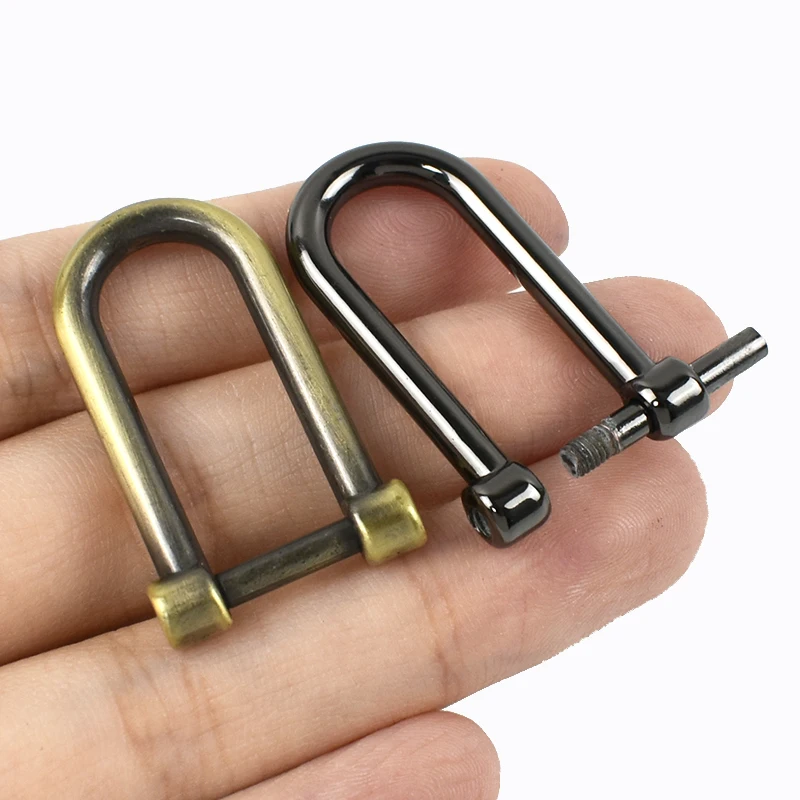 

2/4/10P 10mm Bag Metal D Ring Buckle Blet Removable Screw Rings Clasp Luggage Starp Hanger Loop Hook DIY Hardware Accessories