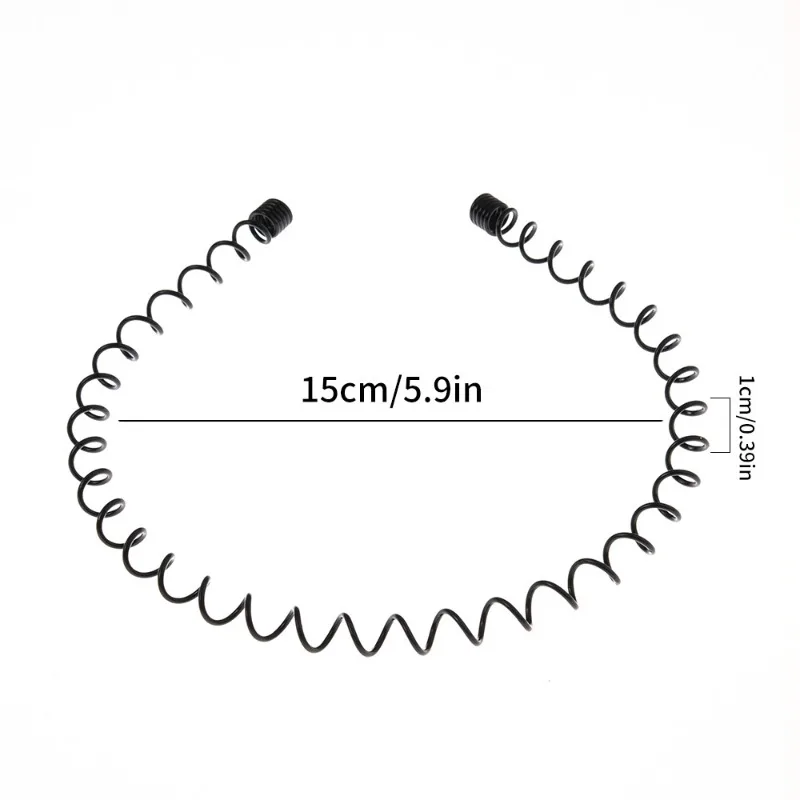 Fashion Wave Mens Women Unisex Black Wavy Hair Head Hoop Band Sports Headband Hairband Headwear Hair Accessories Gift Giving