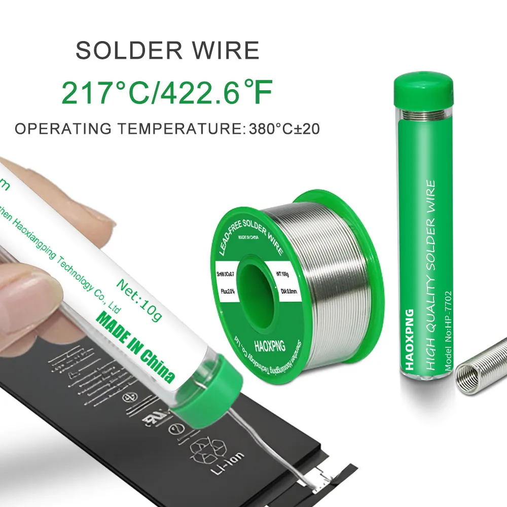 

Lead-Free Solder Wire Sn99.3cu0.7 Rosin Core Solder Wire 0.6/0.8/1.0mm Soldering High-temperature Tin Wire High-purity