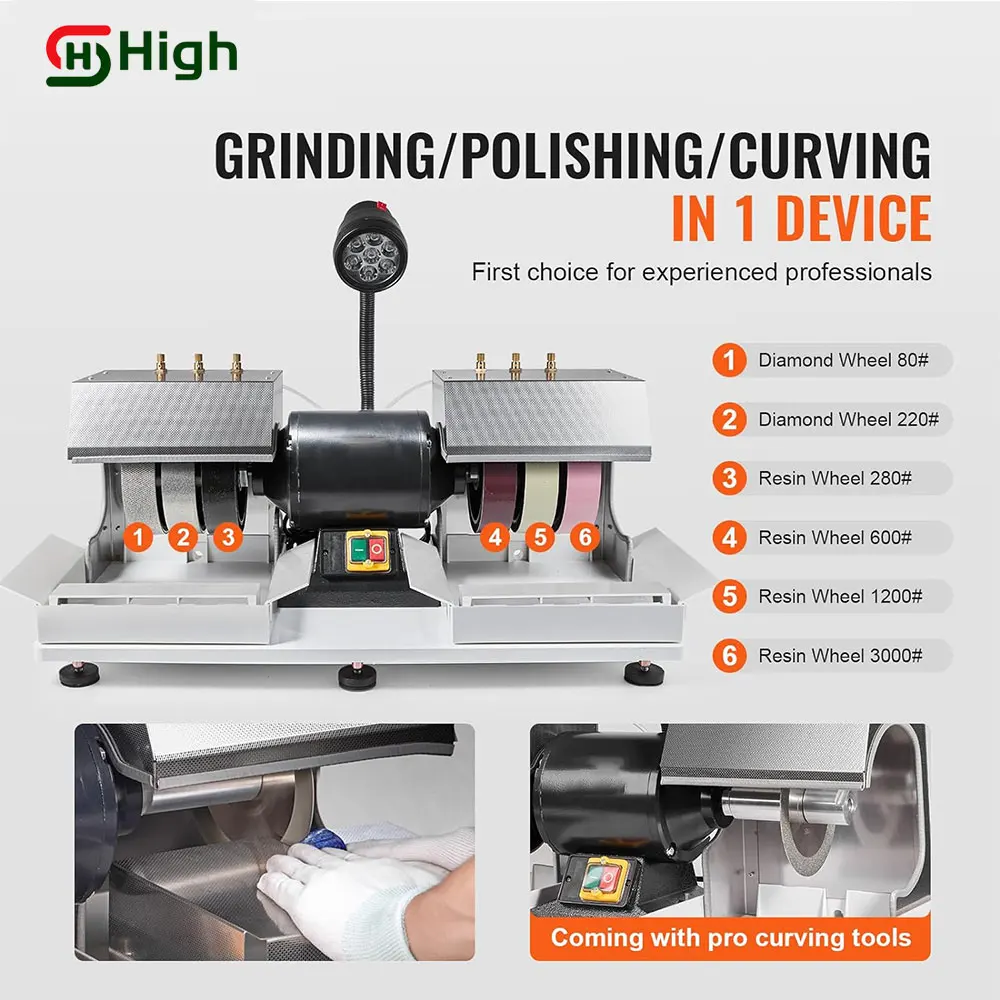 

Stone Grinding Gemstone Faceting Cabochon Polishing Machine 220V 110V Cabbing Machine