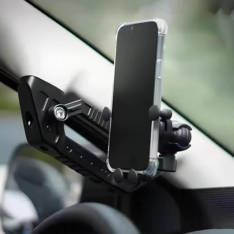 For Ford Ranger 2023 2024 2025 Car Interior Multi-functional A-pillar Grab Handle Extendable Mobile Phone Holder Stand