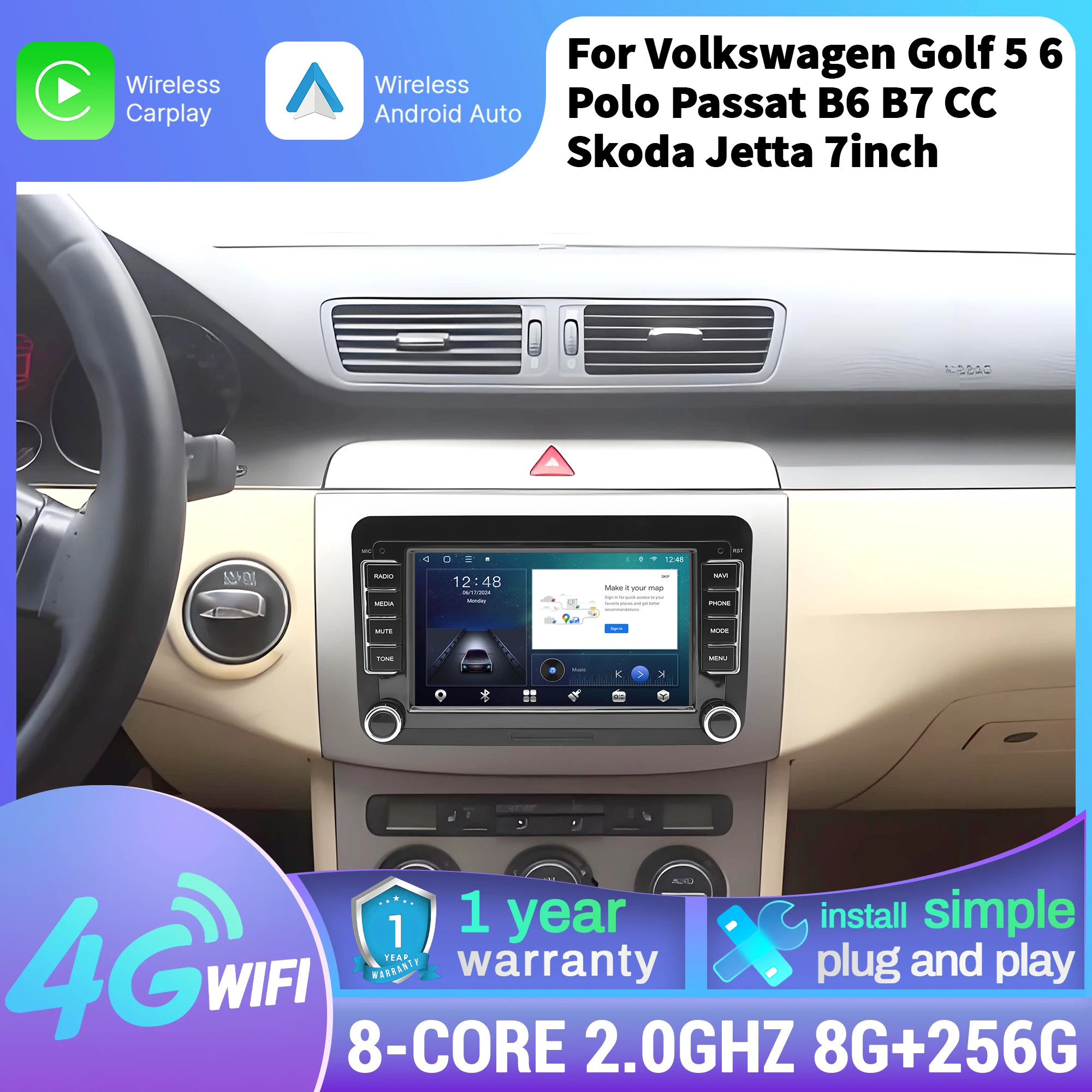 7 Inch Car Radio Fo… - image