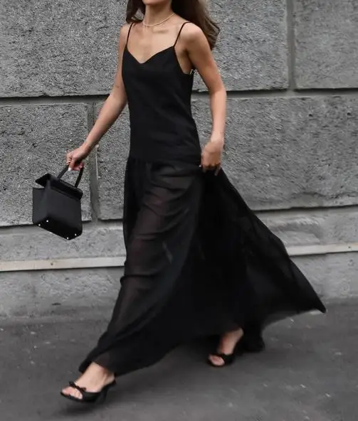 

Women's Summer Sexy Suspender Dresses Female Daily Clothing V-Neck Slim Elegant Evening Gown for Women
