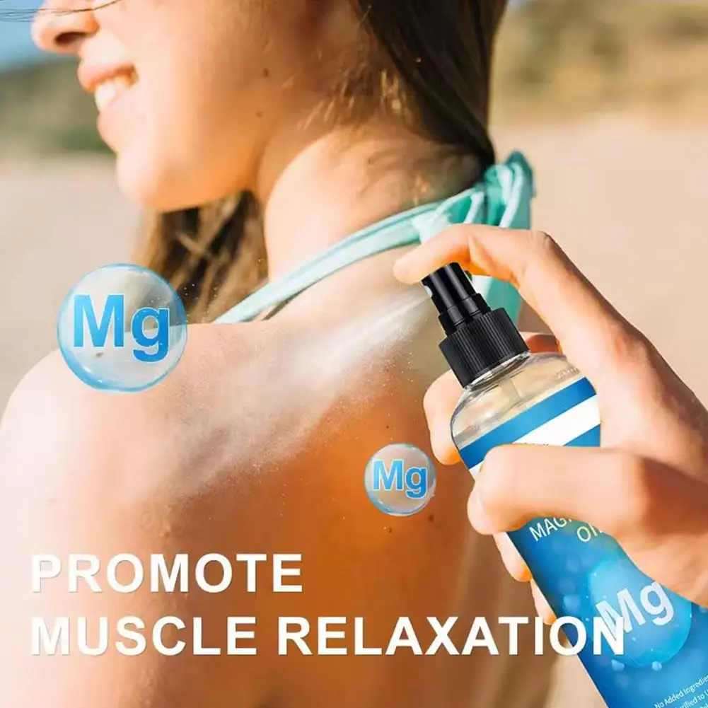 Ätherisches Öl Magnesium-Spray Lindert Muskel- und Körperschmerzen Glättet und Pflegt die Haut Magnesium-Öl-Spray Entspannung Besserer Schlaf Pflege
