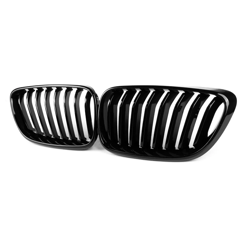 

Car ABS Glossy Black Single- Slat Bumper Grill for BMW 2 Series F22 F23 2014-2016 Front Center Kidney Grille