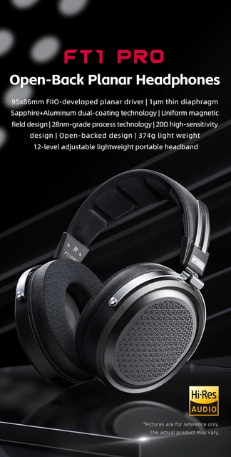 FiiO FT1 Pro Fones de ouvido HiFi com fio magnético planar aberto para casa, estúdio, gravação, alta sensibilidade - AliExpress FiiO FT1 Pro Fones de ouvido HiFi com fio magnético planar aberto para casa, estúdio, gravação, alta sensibilidade - AliExpress