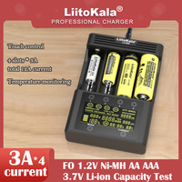 LiitoKala Lii-600 Lii-500 Lii-500S  18650 Battery Charger Li-ion 3.7V and NiMH 1.2V 26650 21700 26700 AA AAA SC C Capacity test