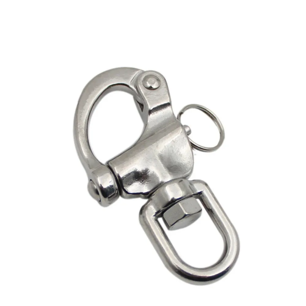 

70mm Marine Hardware High Polished 316 Stainless Steel Eye Swivel Snap Shackle