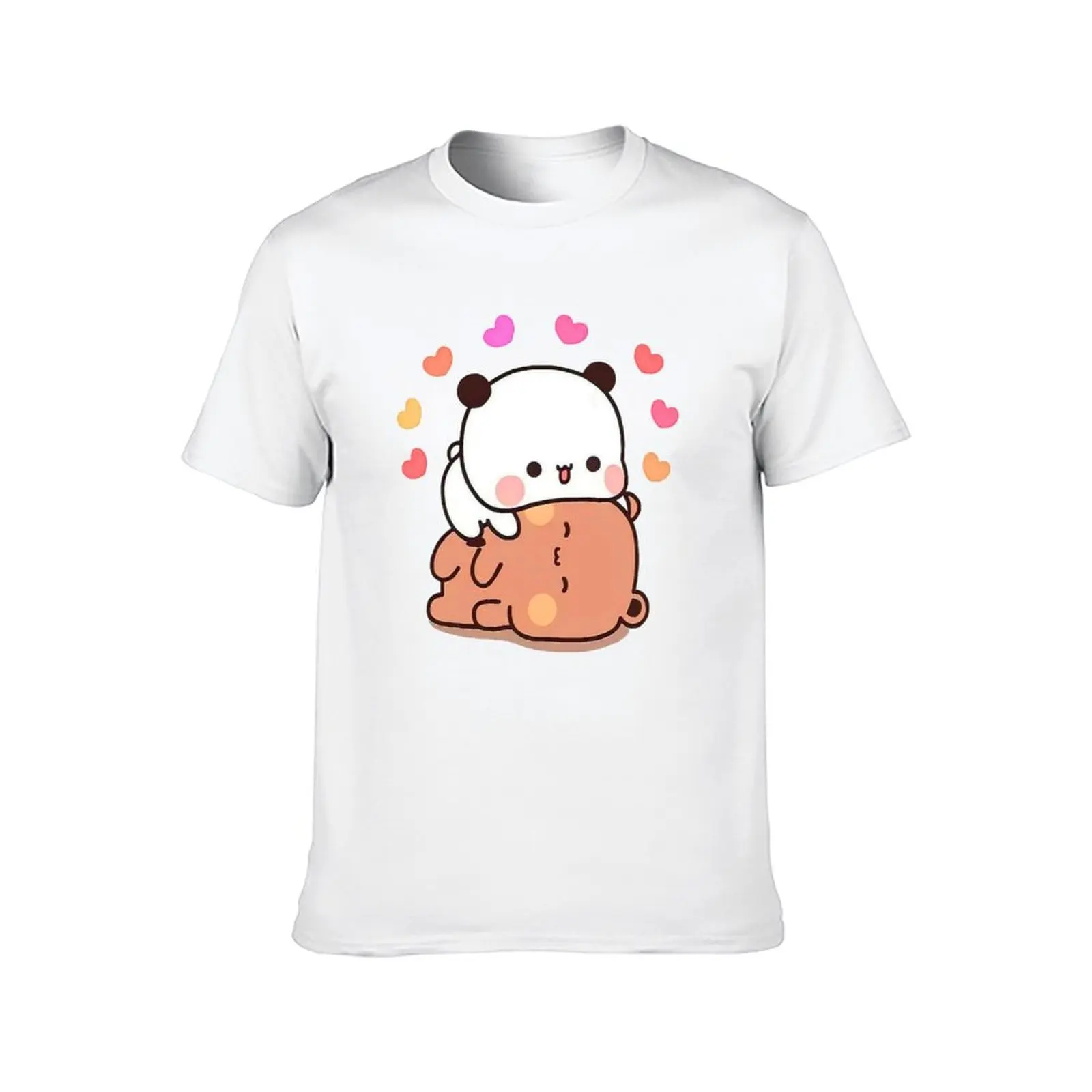 PANDA BEAR, bubu dudu Cuddling T-Shirt cotton tshirt 100% cotton t shirt man T-Shirt