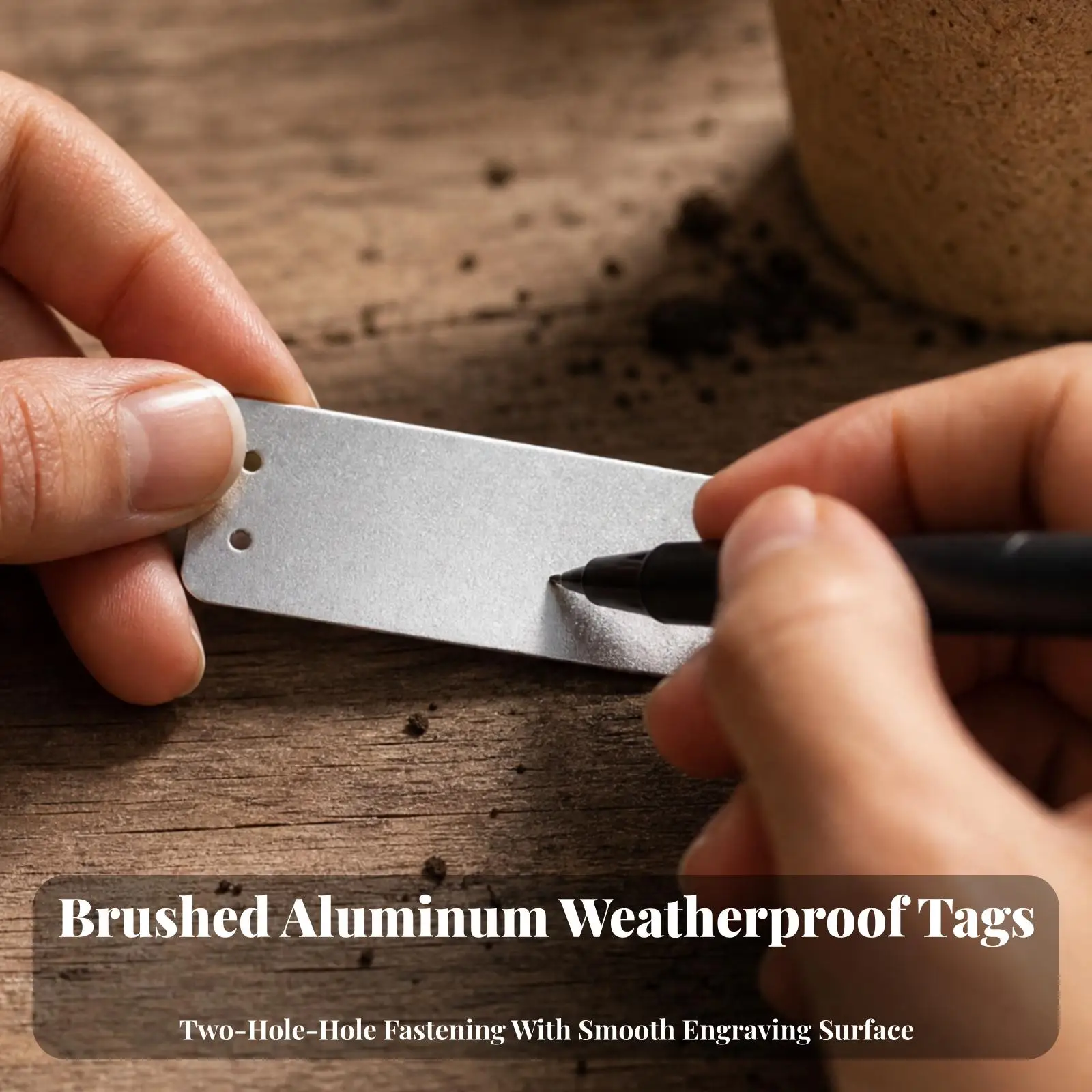 Metal Plant Tags for Garden Labelling Waterproof Plant Label Aluminum Tag for Home Plants