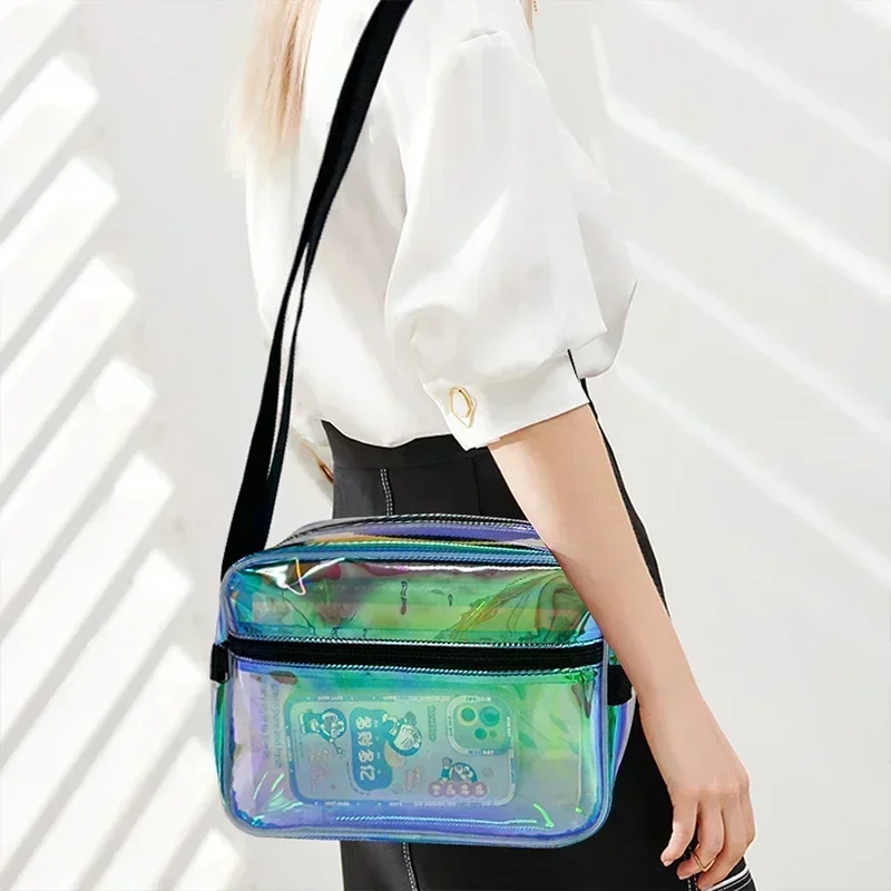 ONEART holographic Crossbody bag for Women,iridescent Shoulder Bag with Adjustable Strap,Fashion Fanny Pack for Concerts