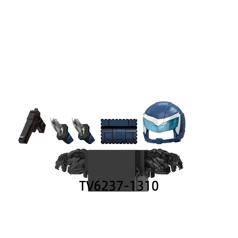 Axt-Schwert-Maske Actionfiguren Ausrüstung Hosen Haarteile Modellbausteine MOC Bausteine Set Geschenke Spielzeug TV6237