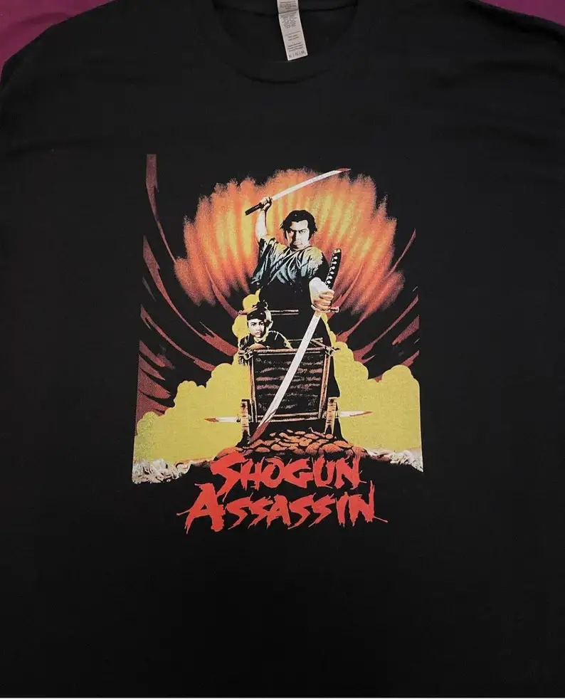 

Shogun Assassin T shirt Video Nasty VHS Various Sizes - Samurai Movie Liquid Swords