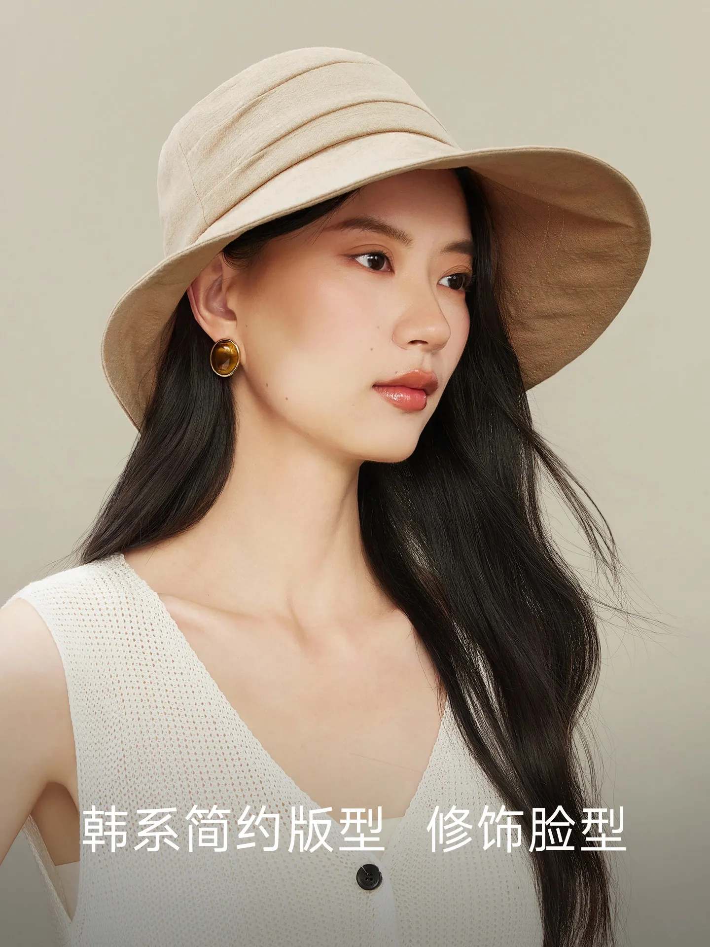 100% Cotton Wide Brim Bucket Hat For Women Uv Protection Sun Hat 2026 Spring Summer Vacation Headwear 54-58cm Multi Color With