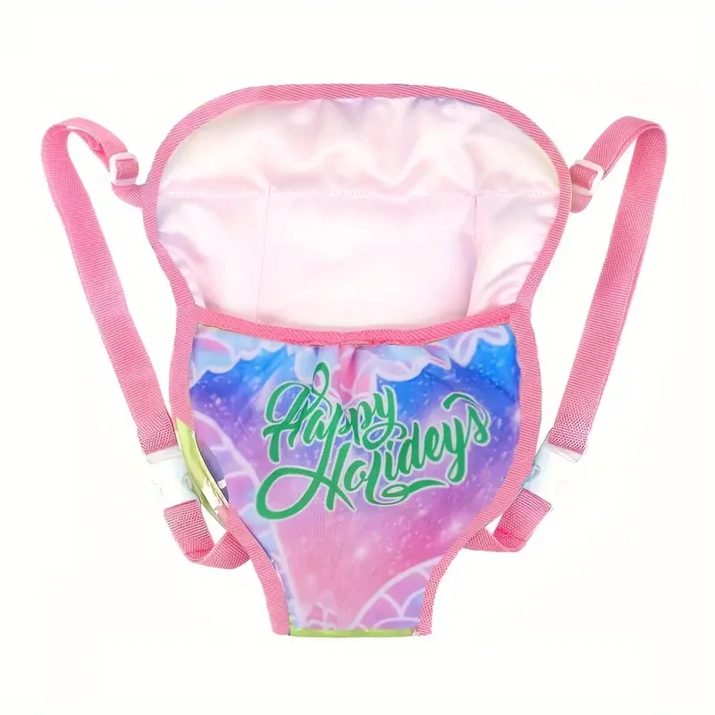 Boneca mochila para bonecas de 43cm mini saco de transporte bebê nascido terno adequado 18 Polegada bonecas presente de aniversário da menina saco de boneca