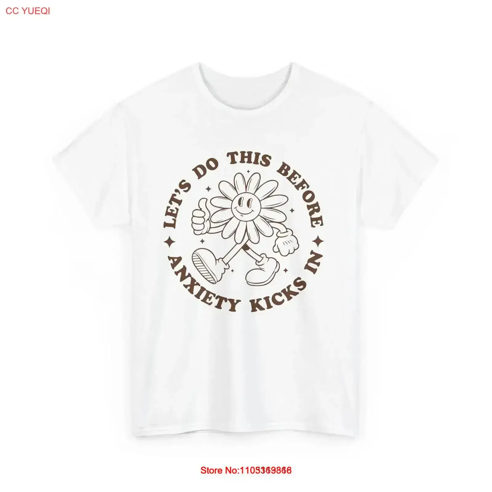 Funny Anxiety T Shirt Mental Health Humor Overthinking Introvert Stress vintage Washed Stretched Soft Casual Breathable
