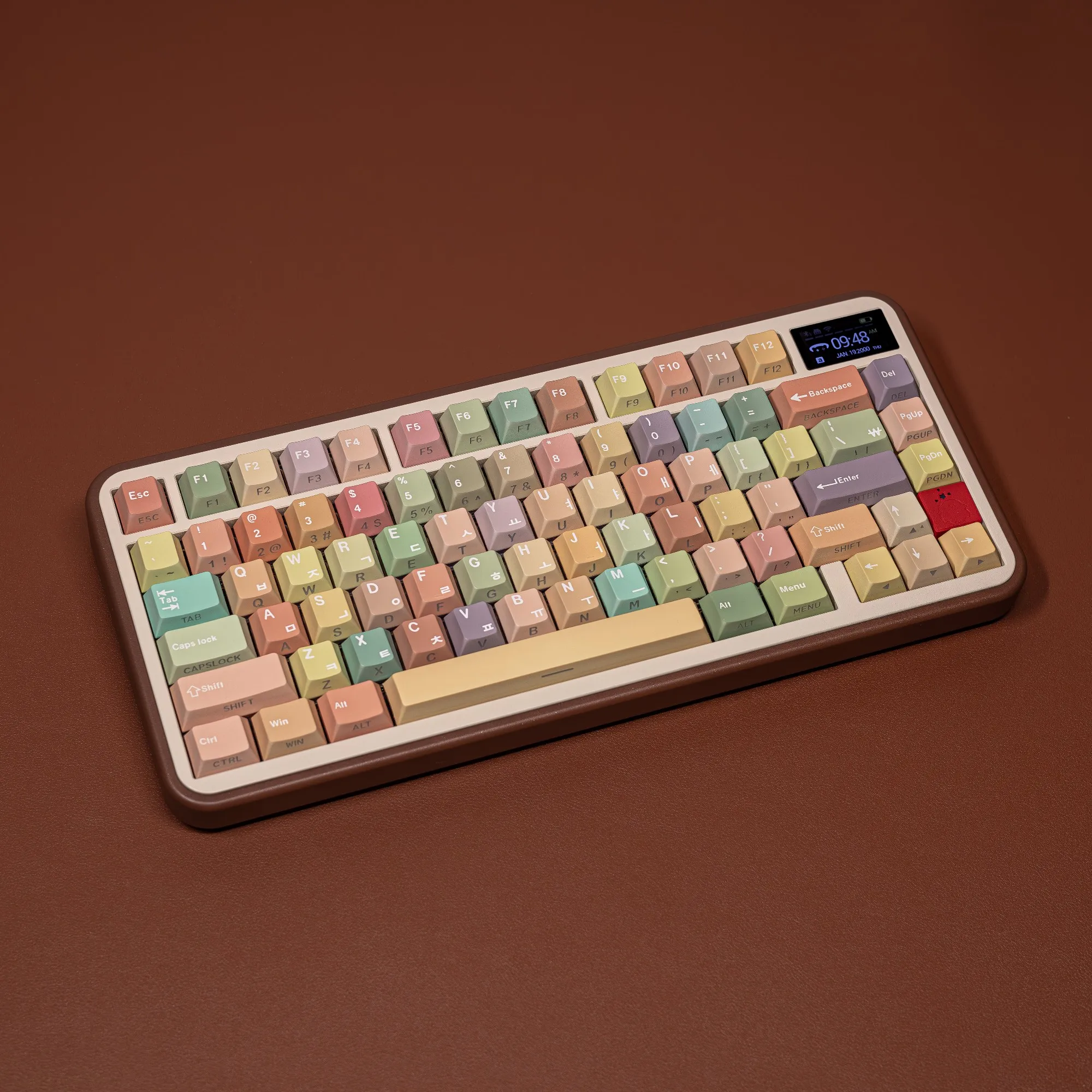 ISO French German Spanish Korean Keycaps PBT Cherry Keycap Double Print For ISO DE FR ES Mechanical Keyboard Rainy75 Wooting