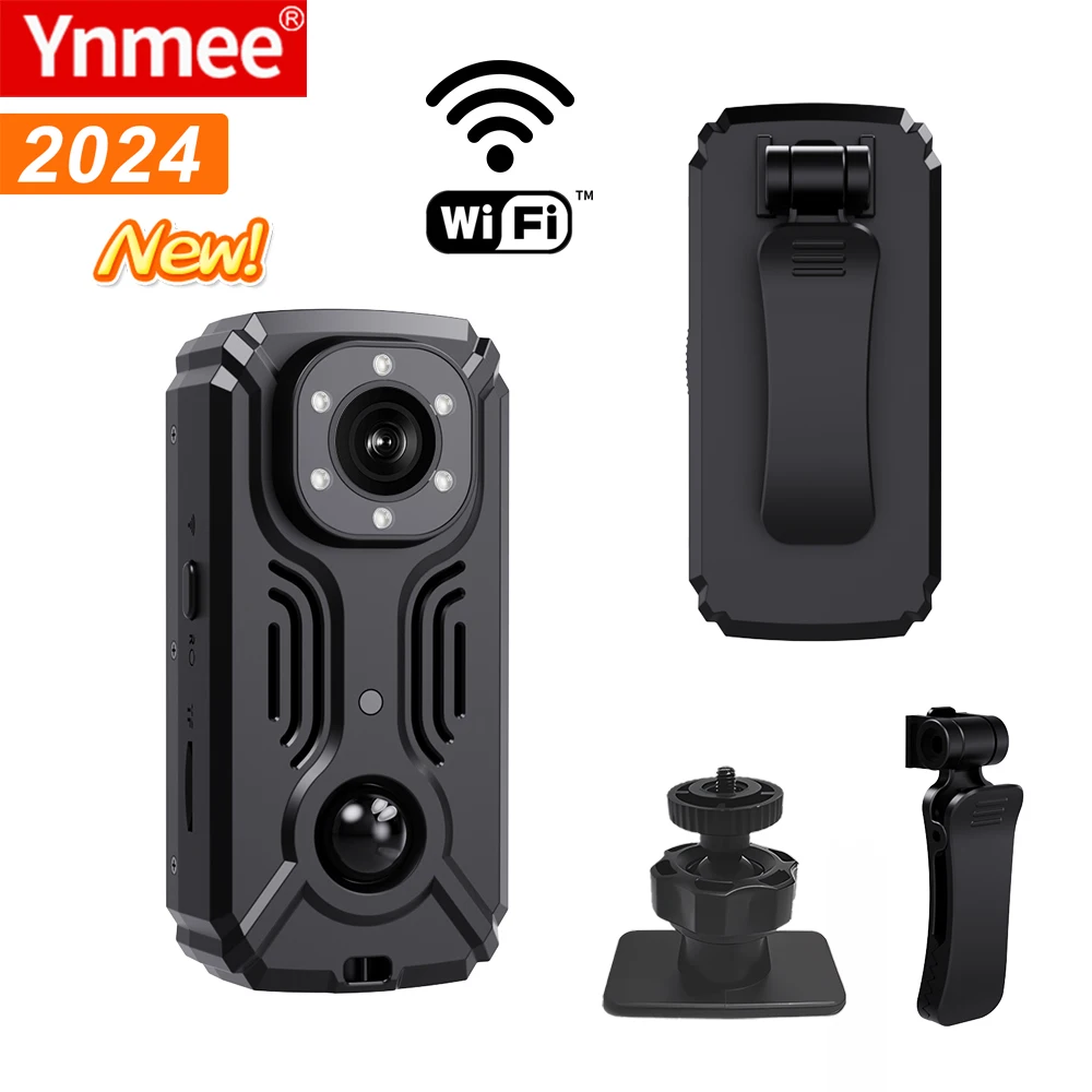 Ynmee-MD37 Wifi Mini Camera IR-CUT Night Vision DVR Miniature Camcorder Pocket Police Body Cam PIR Bike Cameras Sports DV Webcam