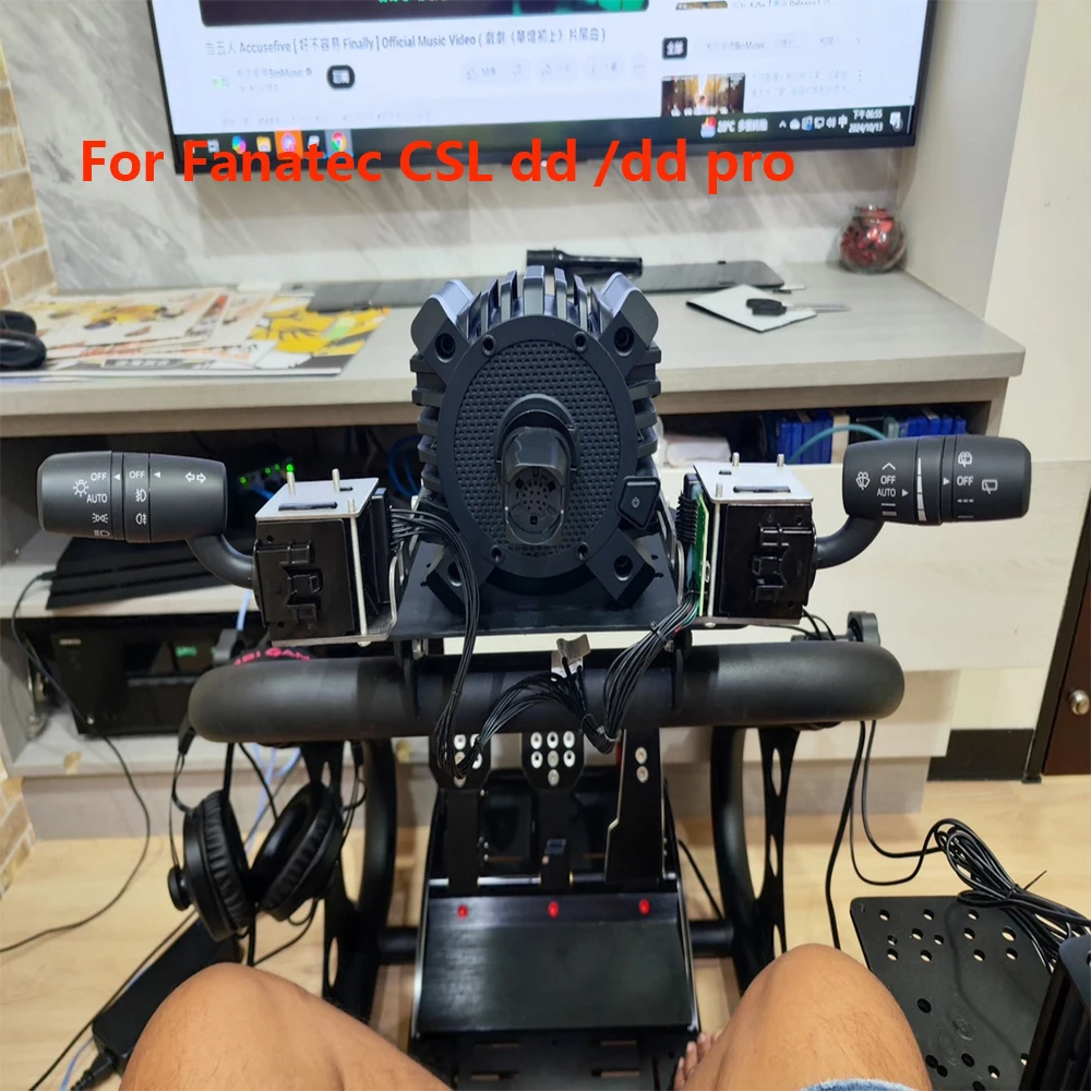 Voor Logitech G29/G27 Voor Thrustmaster T300RS/Fanatec Stuurwiel Richtingaanwijzer Ruitenwisser Hendel Schakelaar Voor ETS2 Truck Simulator MOD